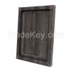 Paper&amp;Wood Ages Dark Wood Style Cardboard Picture Frame, Picture Mats, Paper Picture/Poster Frame.Cardboard Removable Picture Photo Frame, Paper Photo Frame, Cardboard Photo Frame (Blu-Tack Included)