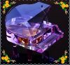 Free Shipping 13*14*10cm Customized Crystal Piano Music Box For Wedding Gifts Safest Package with Reasonable Price