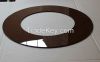 8MM brown round tempered  glass used as table top with CCC certificate