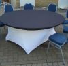 white spandex round table cover stretch restaurant  stretch table cover