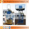 Stationary hydraulic guide rail lift platform elevator workform for hot sale