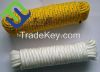 colored braided pp rope, polypropylene braided rope