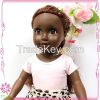 18 Inch beautiful big eyes girl doll,Fashion girl doll,black Plasitc doll