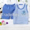 Baby Boys Clothing Set Summer Fashion Striped Cubs 100% Cotton 0-3 year Baby Girl Boy Clothes Set 2 Pieces