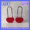 AJF new arrival popular aluminium colorful gift love heart shape lock