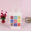 Logo Print Recycle Durable Fabric Organic Calico White Custom Cotton Canvas Shopping Bag