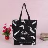 Customized Reusable Tote Cotton Handle Bag with Logo Printing