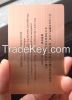  rose gold metal card brushed finish metal business card