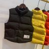 High quality custom men's vest waistcoat outwear warm duck down jacket lightweight utility black vest