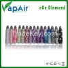 E cigarette style ego battery ego t blister bling ego diamond battery