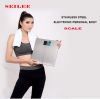 Stainless steel large LCD personal body health scale