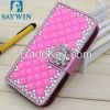 2015 Fashion artificial Jewelry Diamond Bling Phone Case for iphone 6