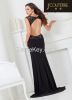 deep-v bigdiamond chesty openback sexy line beaded longdress