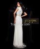 Rayal  pearlescent beads up dainty cap sleeves high class prom