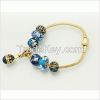 Personalized Fashion Jewelry enamel Easter Faberge egg bracelet for DIY