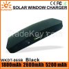 1800mAh/ 2600mAh/5200mAh factory cheap price portable solar window charger/solar charger window/window solar charger