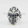 punk white Zircon cube eye Fashion Skull 