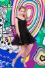 YIGELILA New Sleeveless Chiffon Perspective Black Mini Braces Dress