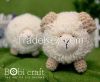 Ms. Shallis the sheep - soft wool handmade plush toys, hand knitted crochet toys gifts for children