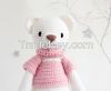 LIZZIE THE WISE BEAR (DREAM GUARDIANS COLLECTION) - BABY HANDMADE AMIGURUMI PLUSH TOYS, WOOL KNITTED