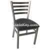 Ladder back metal chair for restaurant furniture