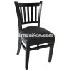 Wooden Chair for Restaurant with Vertical Slat Side (ALL-1002)