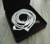 For Samsung iphone Necklace earphone 3.5mm In-Ear Jewelry Earphone headphones with microphone