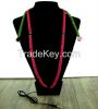 2015 Urizons New product personality In-Ear green red multicolour wood beads Wired MP3 beaded necklace headsets