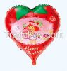 18" heart decoration balloon