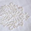 Wholesale/Mix Order Fabric, 15h007, White 100% Polyester Jacquard Scuba Knitting Fabrics for Memory Foam Mattress
