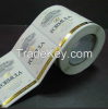 Adhesive print price label, adhesive product labels