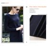 Hot sale ODM/OEM long sleeve slim fit side open women sweater dress