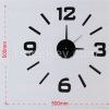 sticker removable wall clock, fashion number clock for home decor