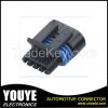 4 pole plastic black female wire harness automotive connector electrical housing