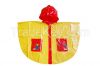 R-1020K-1006 RED AND YELLOW SHINY PVC VINYL GIRLS RAINCOATS