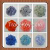 Recycled polyester staple fiber  colored 1.2D - 15 D