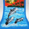 China wholesale microfiber fabric custom screen beach towel cheap
