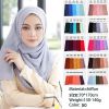 Soft Luxury Head Covering Hijab Summer Scarf For Women Custom High Quality Muslim Chiffon Silk Scar Manufacturer