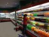 Vertical supermarket multideck refrigerator freezer cooler display cabinet