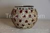 red turkish mosaic lamp mosaic candle holders