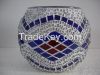 Turkish moroccan glass candle vintage mosaic tealight holder