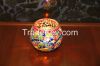 Unique turkish handmade glass mosaic candle holder for home decoration