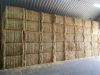 Wheat straw in compressed bales