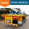 TITAN 3 axle 40ft Flatbed Trailer with 40ton 60 ton loading capacity