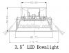 3 Inch Thermal Conductive Plastic Cover Aluminum LED Downlights