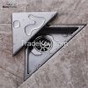 Hidden type Triangle Tile Insert Floor Waste Grates Bathroom Shower Dr