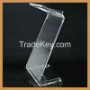 Z shape acrylic podium, 2015 new organic glass lectern