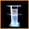 high quality acrylic podium, acrylic podium with LED lights