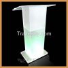 high quality acrylic podium, acrylic podium with LED lights