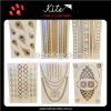 OEM Gold foil tattoo sticker / Gold metallic temporary tattoo sticker